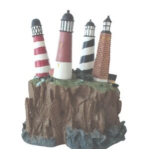 Nautical Lighthouse Island Set with 4 Cheese Spreader Knives Cardinal Inc.